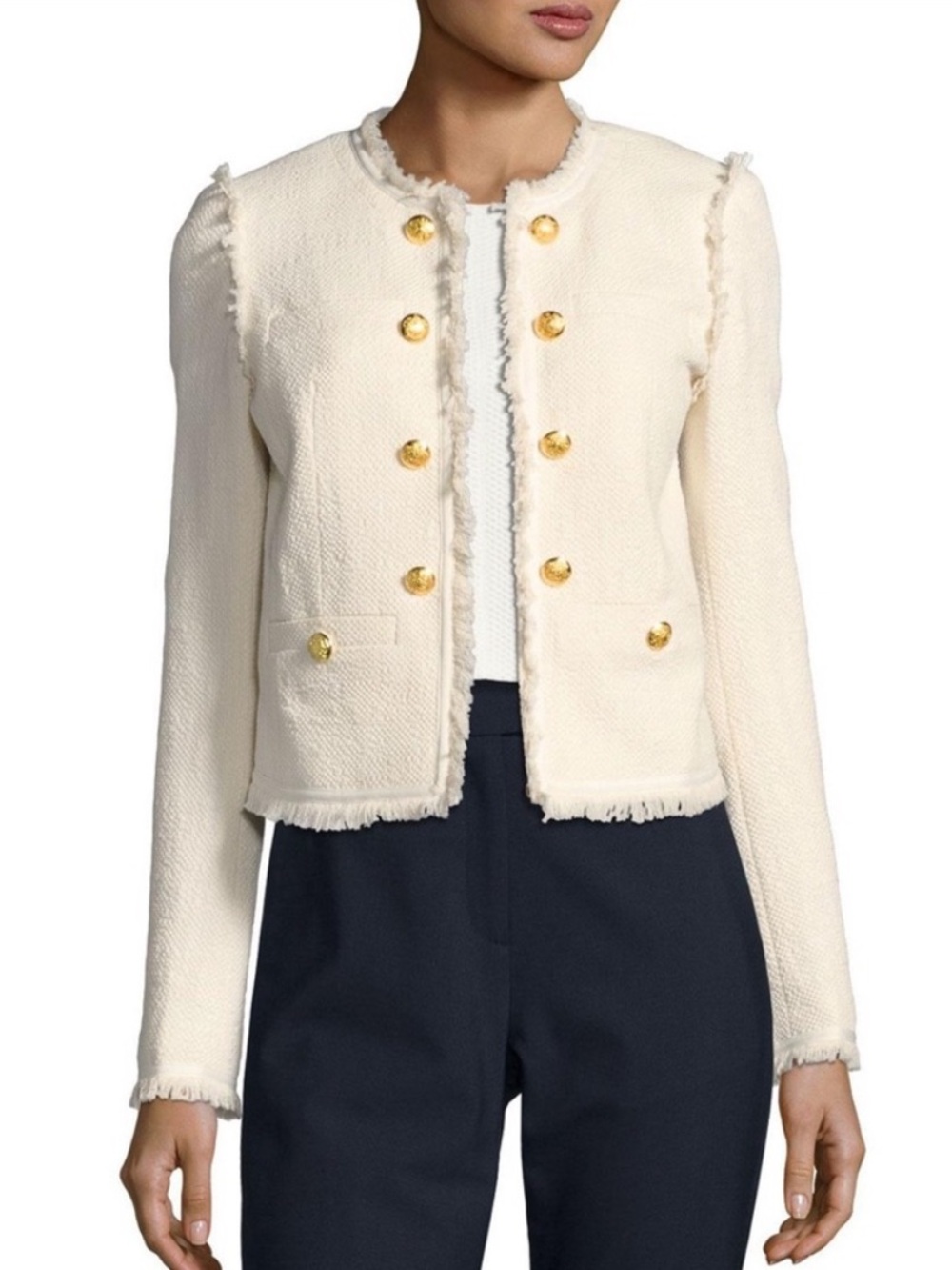 Veronica Beard Betsy Lace Back Tweed Jacket size 10